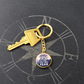 Let Your Faith Be Bigger Than Your Fear - Graphic Circle Keychain - Gift for Her - Gift for Him