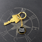 Faith Over Fear (White) - Graphic Circle Keychain - Gift for Her - Gift for Him