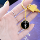 Faith (White) - Graphic Circle Keychain - Gift for Her - Gift for Him