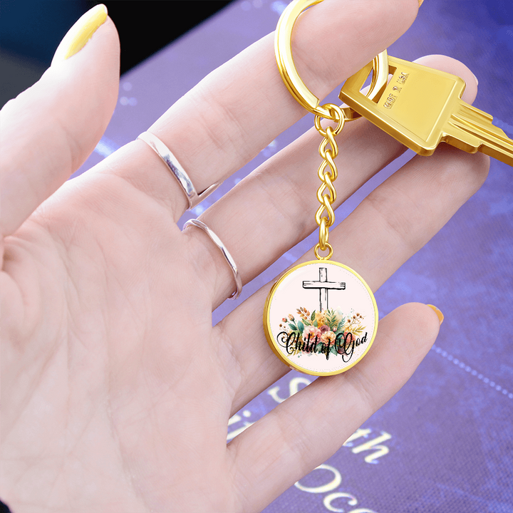 Child Of God Circle Keychain – Gift for Her