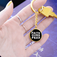 Faith Over Fear (White) - Graphic Circle Keychain - Gift for Her - Gift for Him