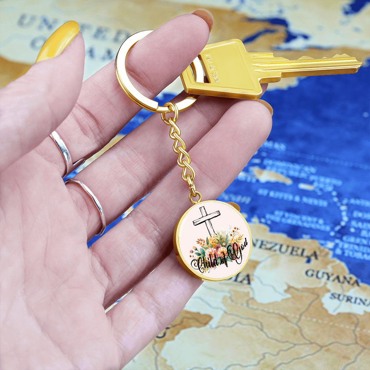 Child Of God Circle Keychain – Gift for Her