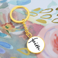Faith (Black) - Graphic Circle Keychain - Gift for Her - Gift for Him