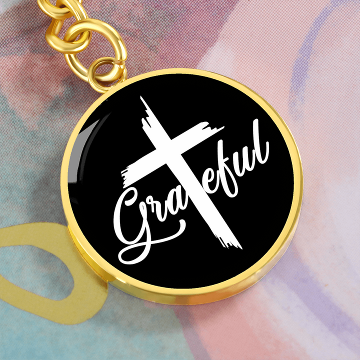 Grateful Circle Keychain – Gift for Her - Gift for Him