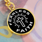Fearless Faith - Graphic Circle Keychain - Gift for Her - Gift for Him