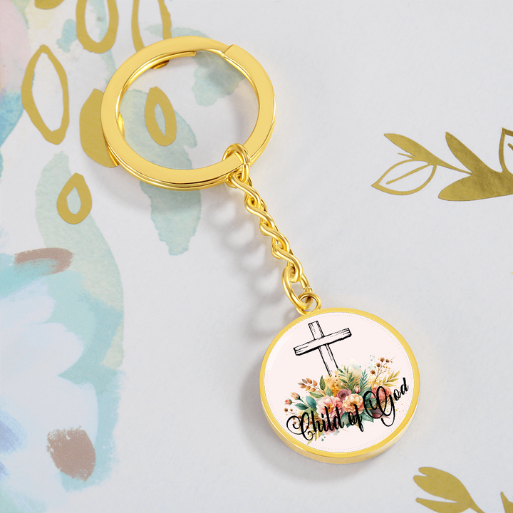 Child Of God Circle Keychain – Gift for Her