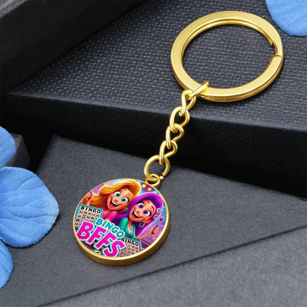 Bingo BFFS 1 - Circle Keychain - Gift for Her