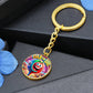 Dab Or Die - Circle Keychain - Gift for Her - Gift for Him