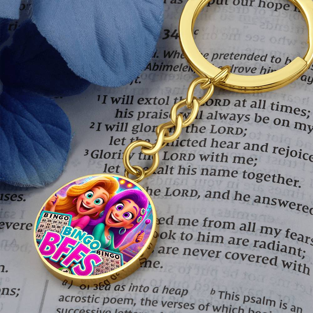 Bingo BFFs – Circle Keychain – Gift for Her