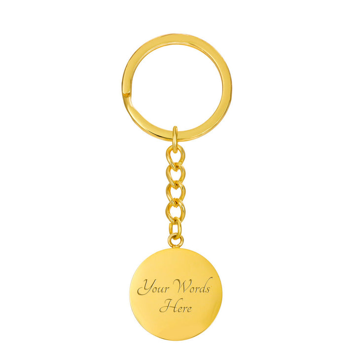 Grateful Circle Keychain – Gift for Her - Gift for Him