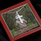 To My Husband  - Happy Father's Day To The Best Dad & Husband - Artisan Crafted Stainless Cross Necklace - Gift for Husband