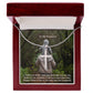 To My Husband  - Happy Father's Day To The Best Dad & Husband - Artisan Crafted Stainless Cross Necklace - Gift for Husband