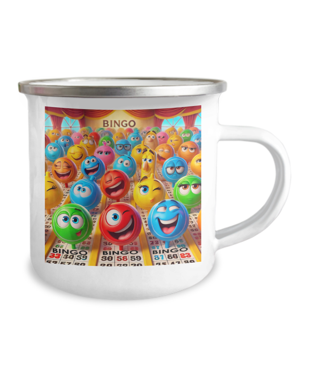 Bingo 2 - 12oz Camper Mug - Gift for Her - Gift for Him