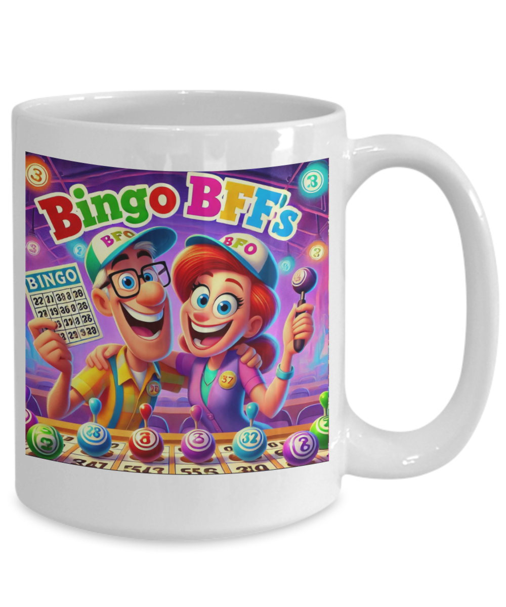 Bingo BFFS 2 - 11oz & 15oz Mug - Gift for Her - Gift for Him