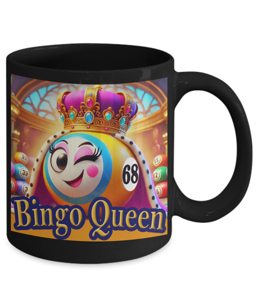 Bingo Queen - 11oz & 15oz Mug - Gift for Her - Gift for Him