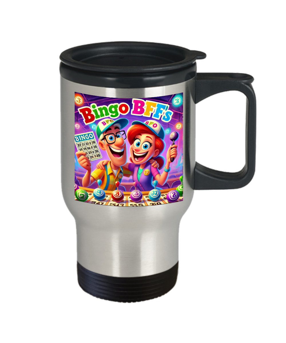 Bingo BFFS 2 - Travel Mug - Gift for Her - Gift for Him