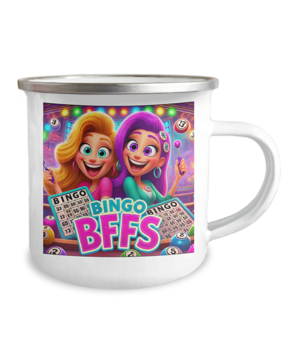 Bingo BFFS 1 - 12oz Camper Mug - Gift for Her