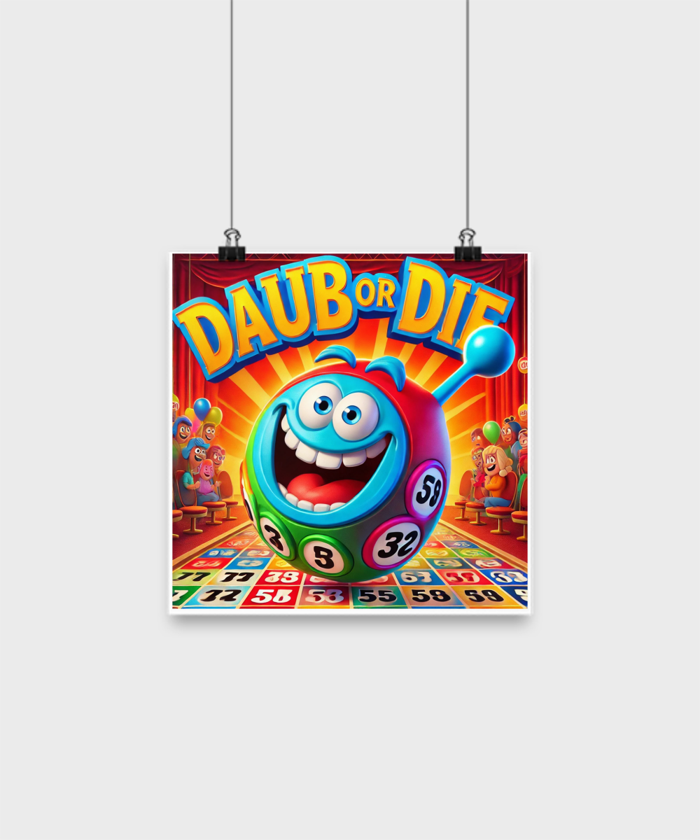 Daub Or Die - Poster - Gift for Her - Gift for Him