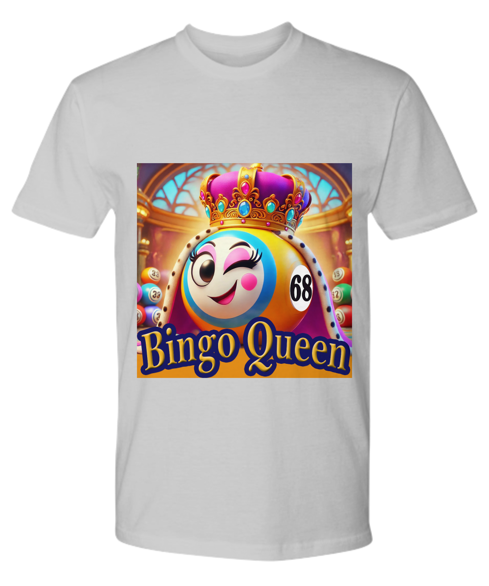 Bingo Queen - V-Neck Tee/Premium Tee - Gift for Her