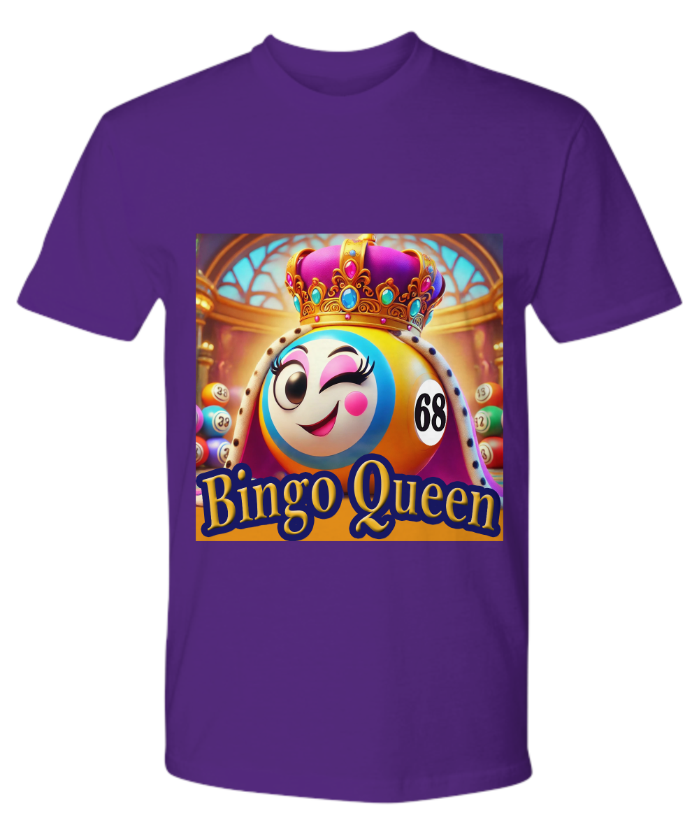 Bingo Queen - V-Neck Tee/Premium Tee - Gift for Her