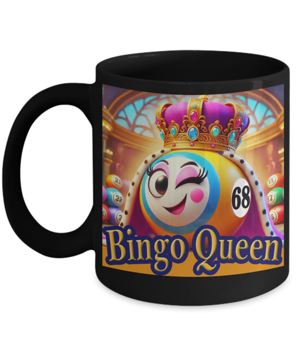 Bingo Queen - 11oz & 15oz Mug - Gift for Her - Gift for Him