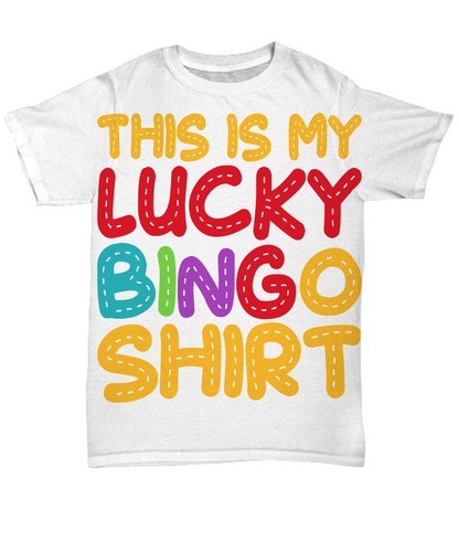 This Is My Lucky Bingo Shirt - Unisex Tee (all over print) - Gift for Her - Gift for Him