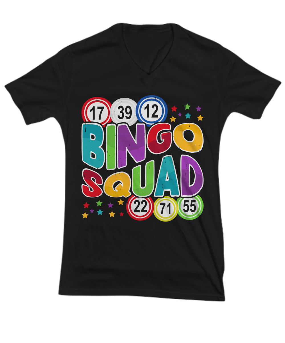 Bingo Squad - V-Neck Tee/Premium Tee - Gift for Her - Gift for Him