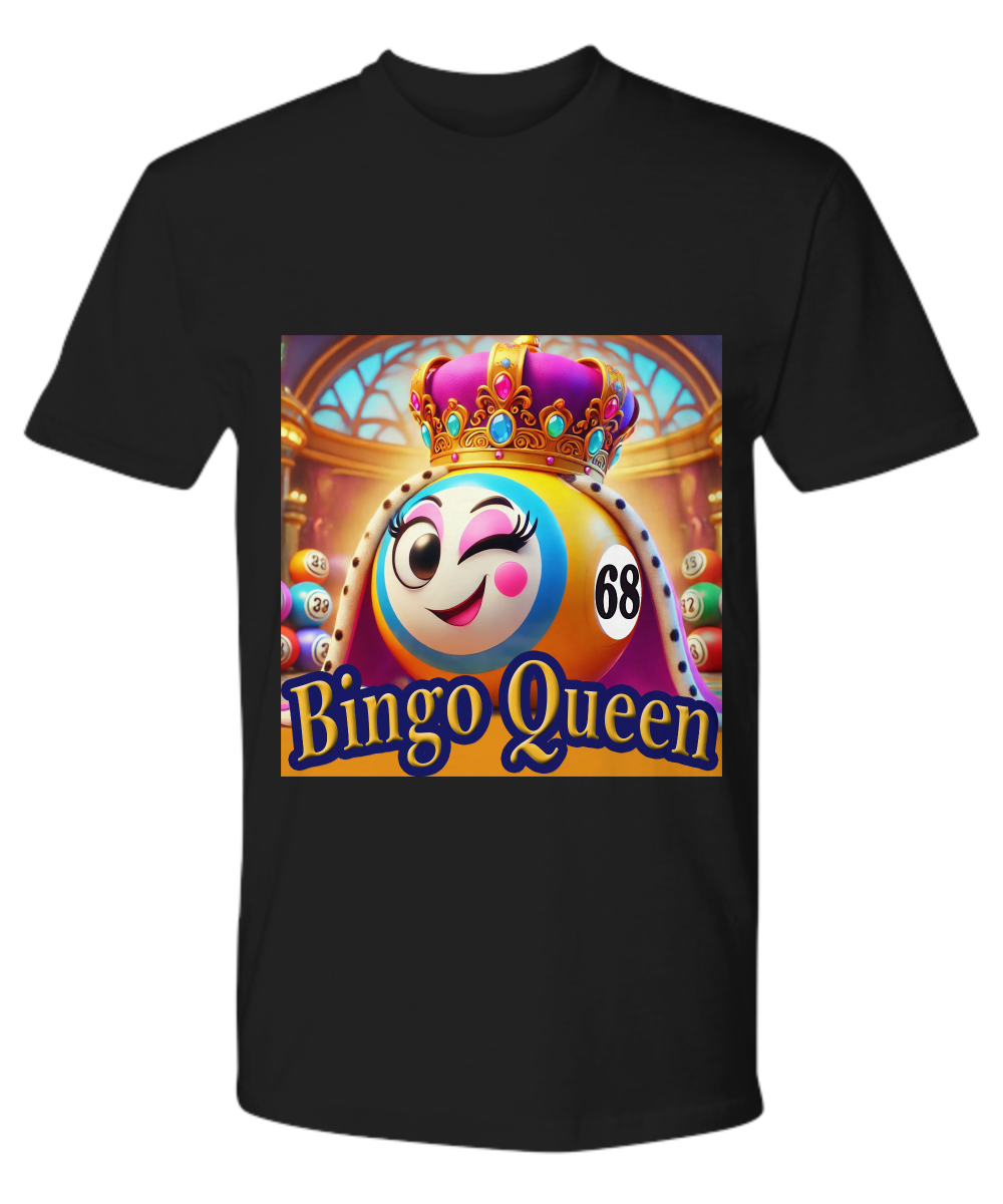 Bingo Queen - V-Neck Tee/Premium Tee - Gift for Her