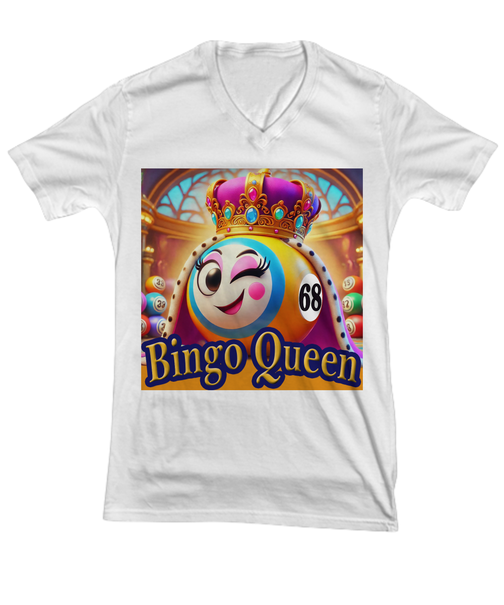 Bingo Queen - V-Neck Tee/Premium Tee - Gift for Her