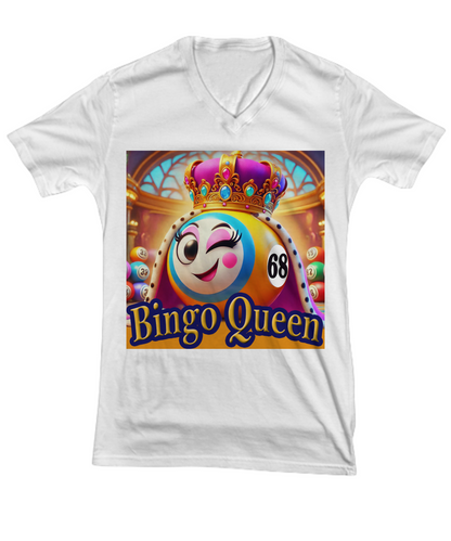 Bingo Queen - V-Neck Tee/Premium Tee - Gift for Her