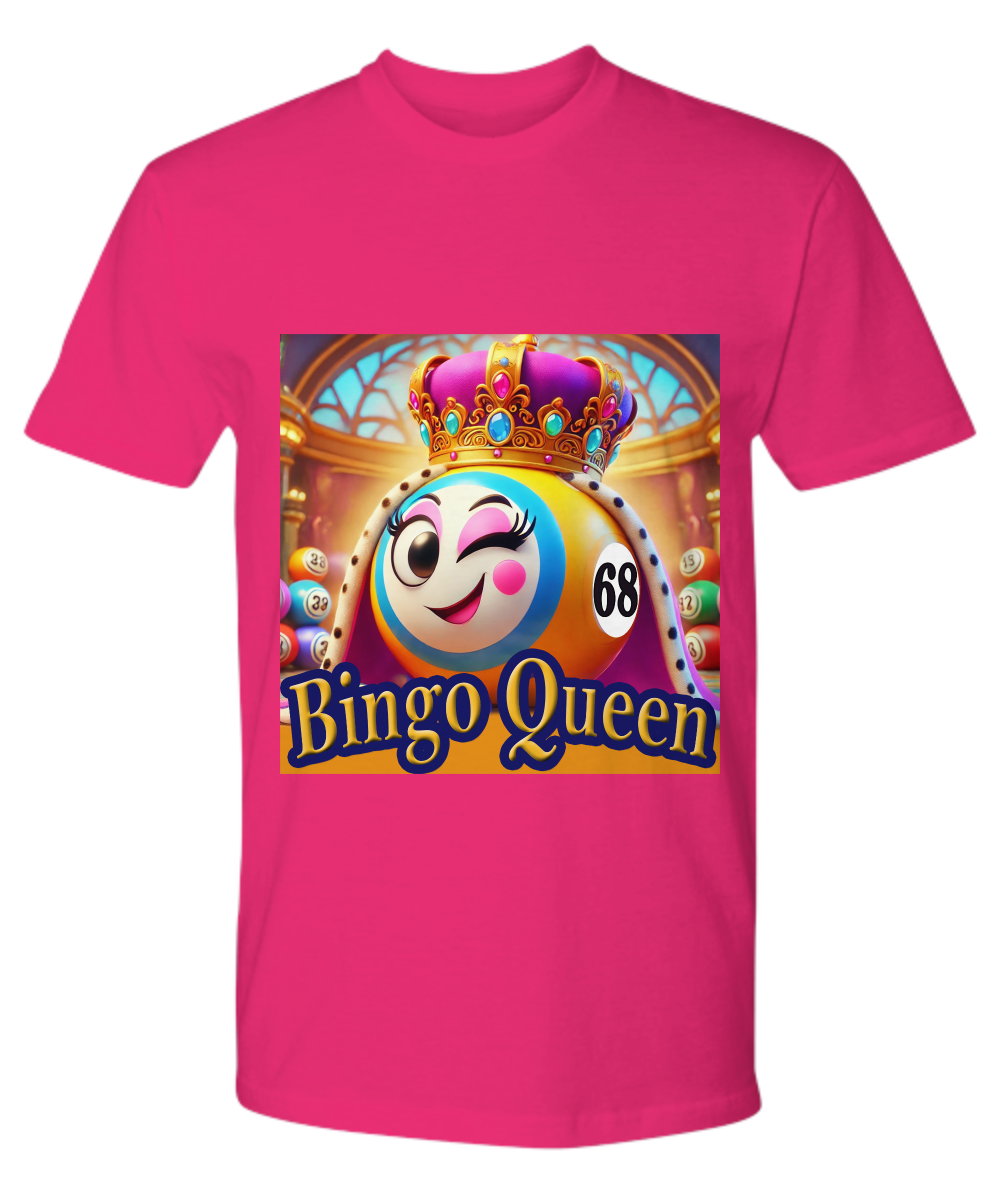 Bingo Queen - V-Neck Tee/Premium Tee - Gift for Her