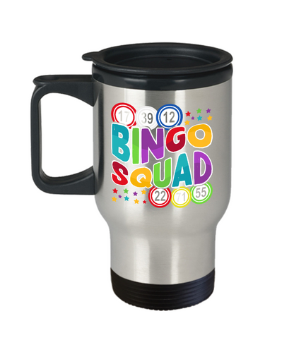 Bingo Squad - Travel Mug - Gift for Her - Gift for Him