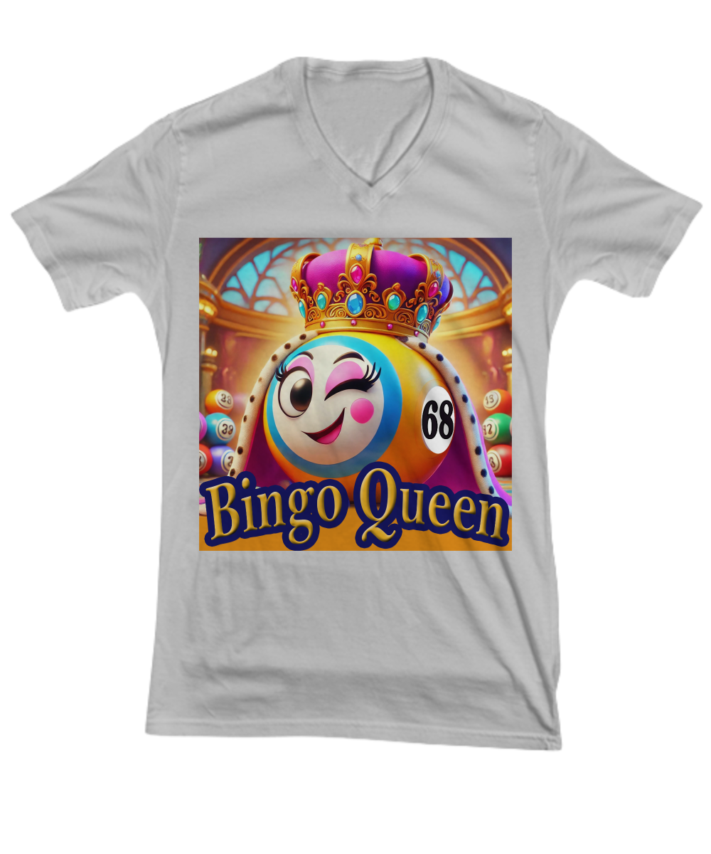 Bingo Queen - V-Neck Tee/Premium Tee - Gift for Her