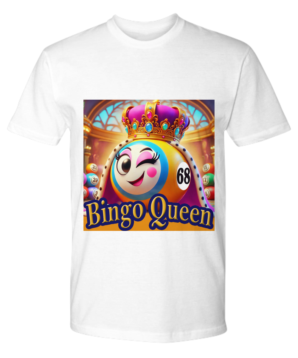 Bingo Queen - V-Neck Tee/Premium Tee - Gift for Her