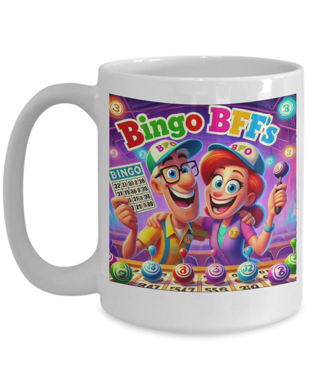 Bingo BFFS 2 - 11oz & 15oz Mug - Gift for Her - Gift for Him