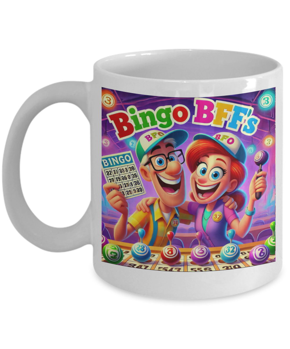 Bingo BFFS 2 - 11oz & 15oz Mug - Gift for Her - Gift for Him