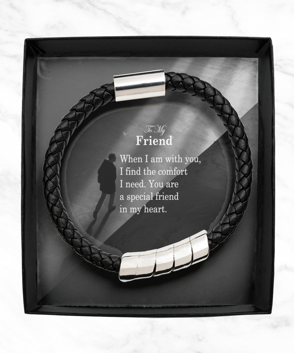 To My Friend, You Are A Special Friend In My Heart - Man Bracelet - Gift for Friend