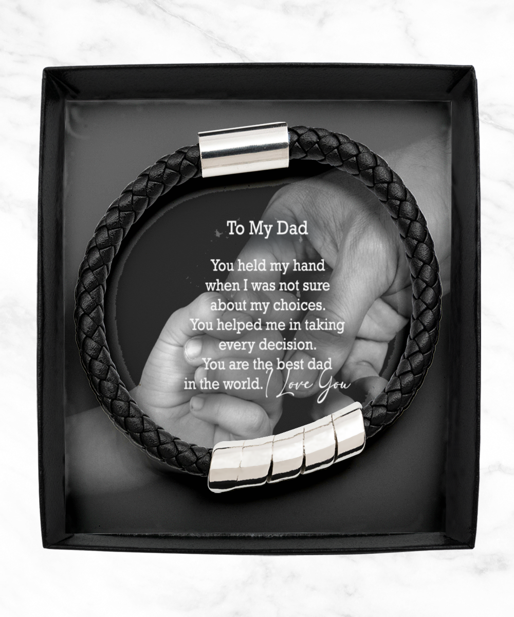 To My Dad, You Are The Best Dad In The World - Man Bracelet - Gift for Dad