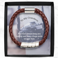 To My Grandson, May God Always Keep You Healthy - Man Bracelet - Gift for Grandson