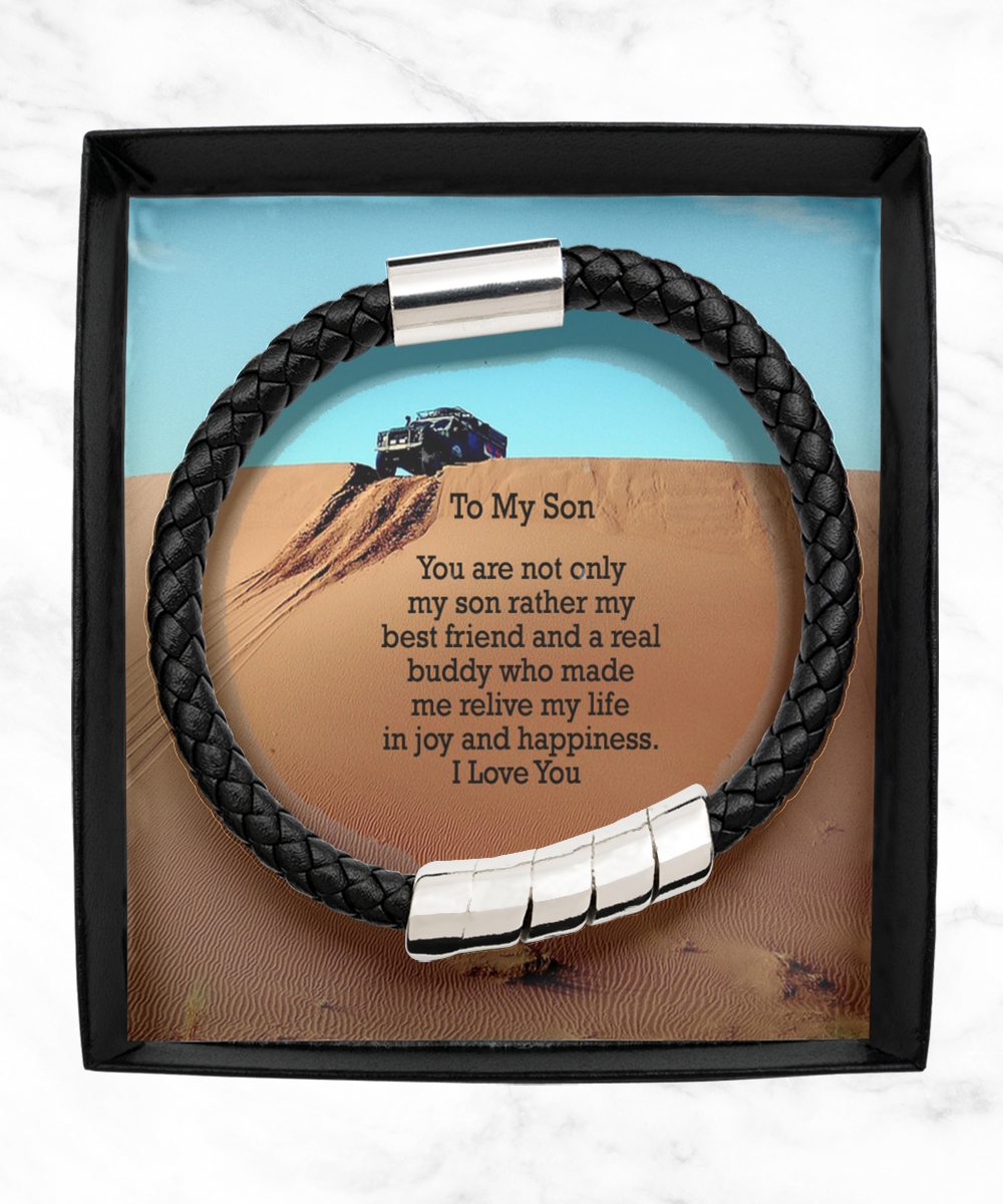 To My Son, You Are Not Only My Son Rather My Best Friend - Man Bracelet - Gift for Son