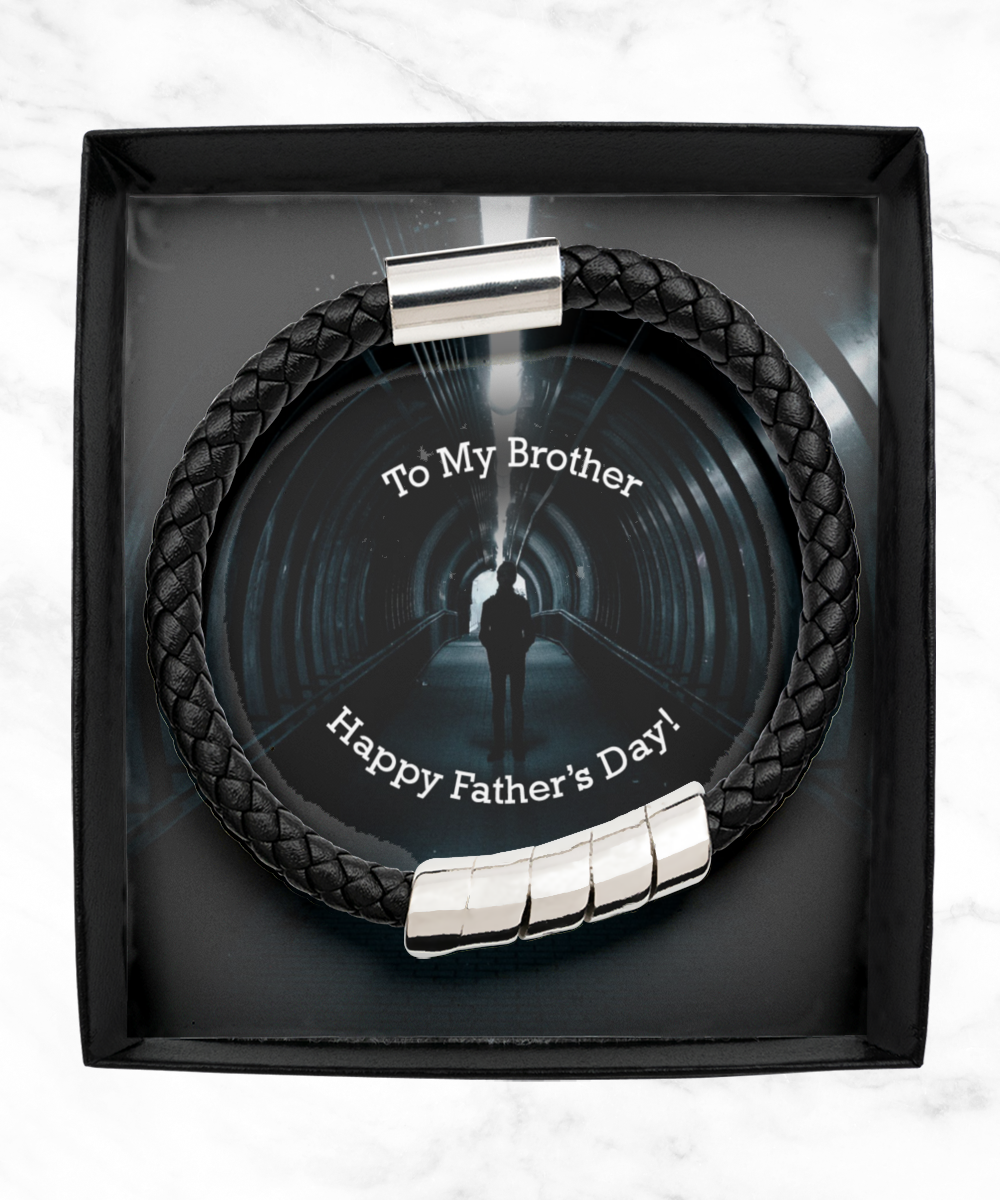 To My Brother, Happy Father's Day - Man Bracelet - Gift for Brother