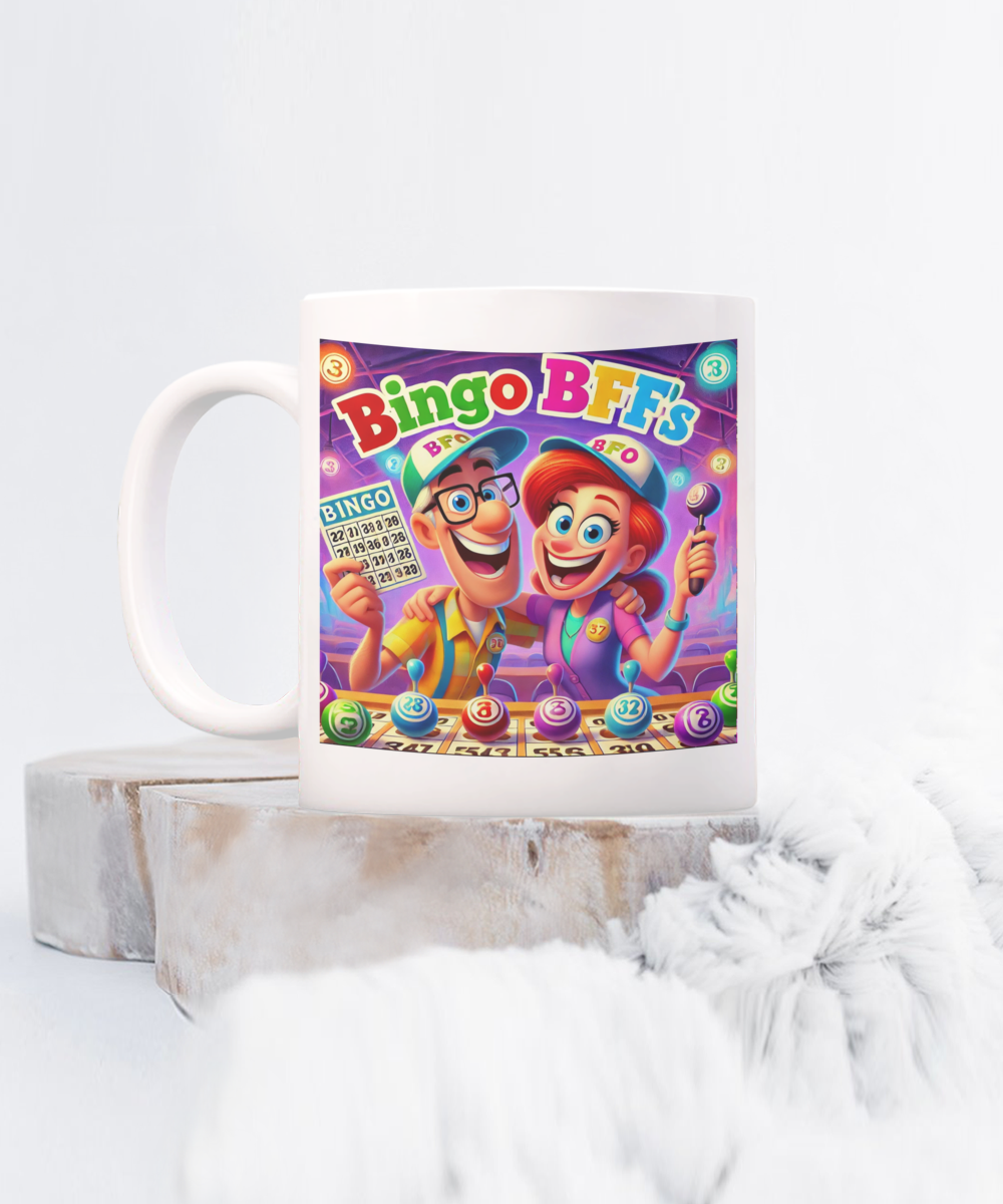 Bingo BFFS 2 - 11oz & 15oz Mug - Gift for Her - Gift for Him