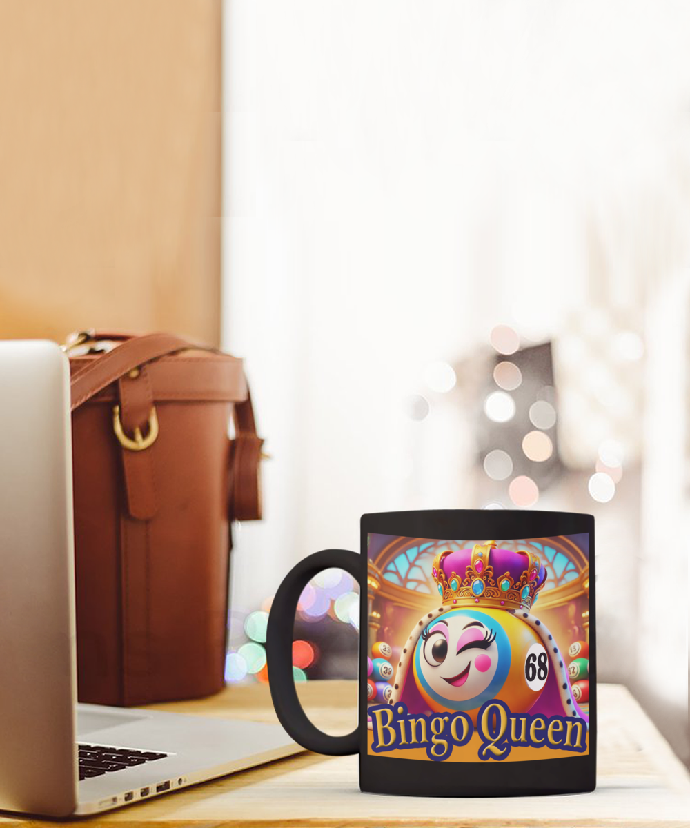 Bingo Queen - 11oz & 15oz Mug - Gift for Her - Gift for Him