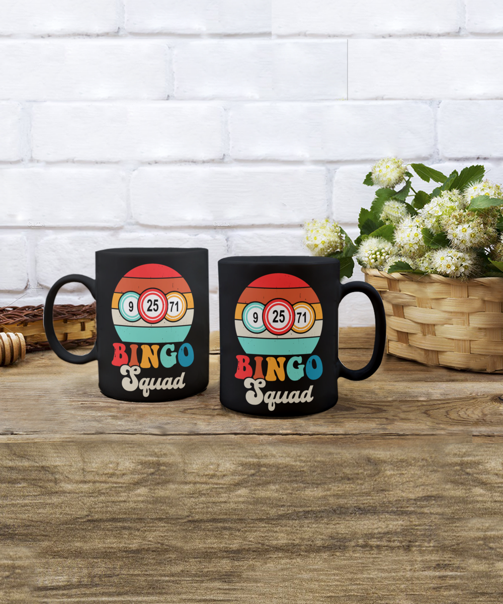 Bingo Squad - 11oz & 15oz Mug - Gift for Her - Gift for Him