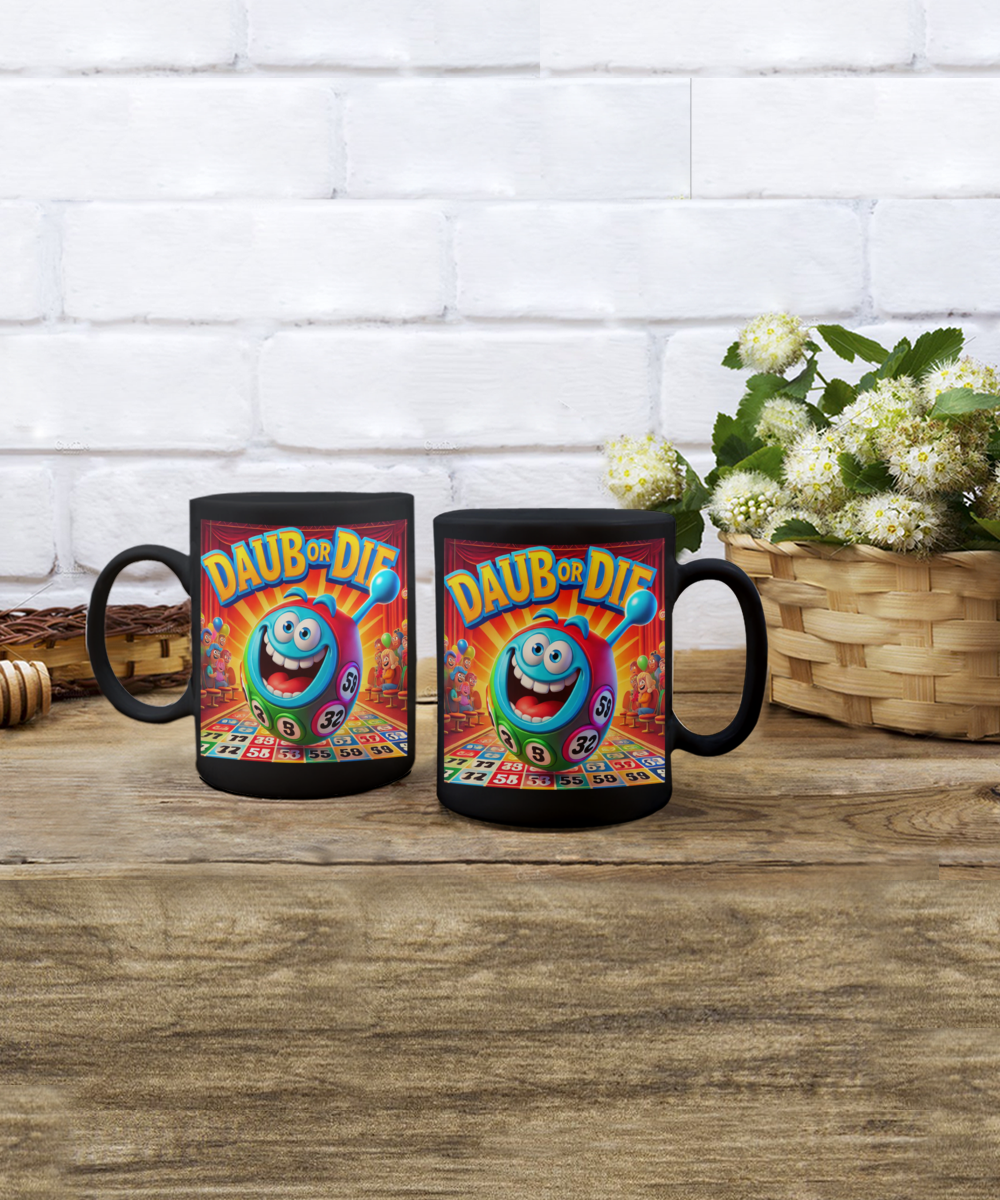 Daub Or Die - 11oz & 15oz Mug - Gift for Her - Gift for Him