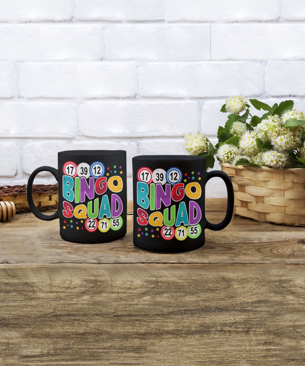 Bingo Squad - 11oz & 15oz Mug - Gift for Her - Gift for Him