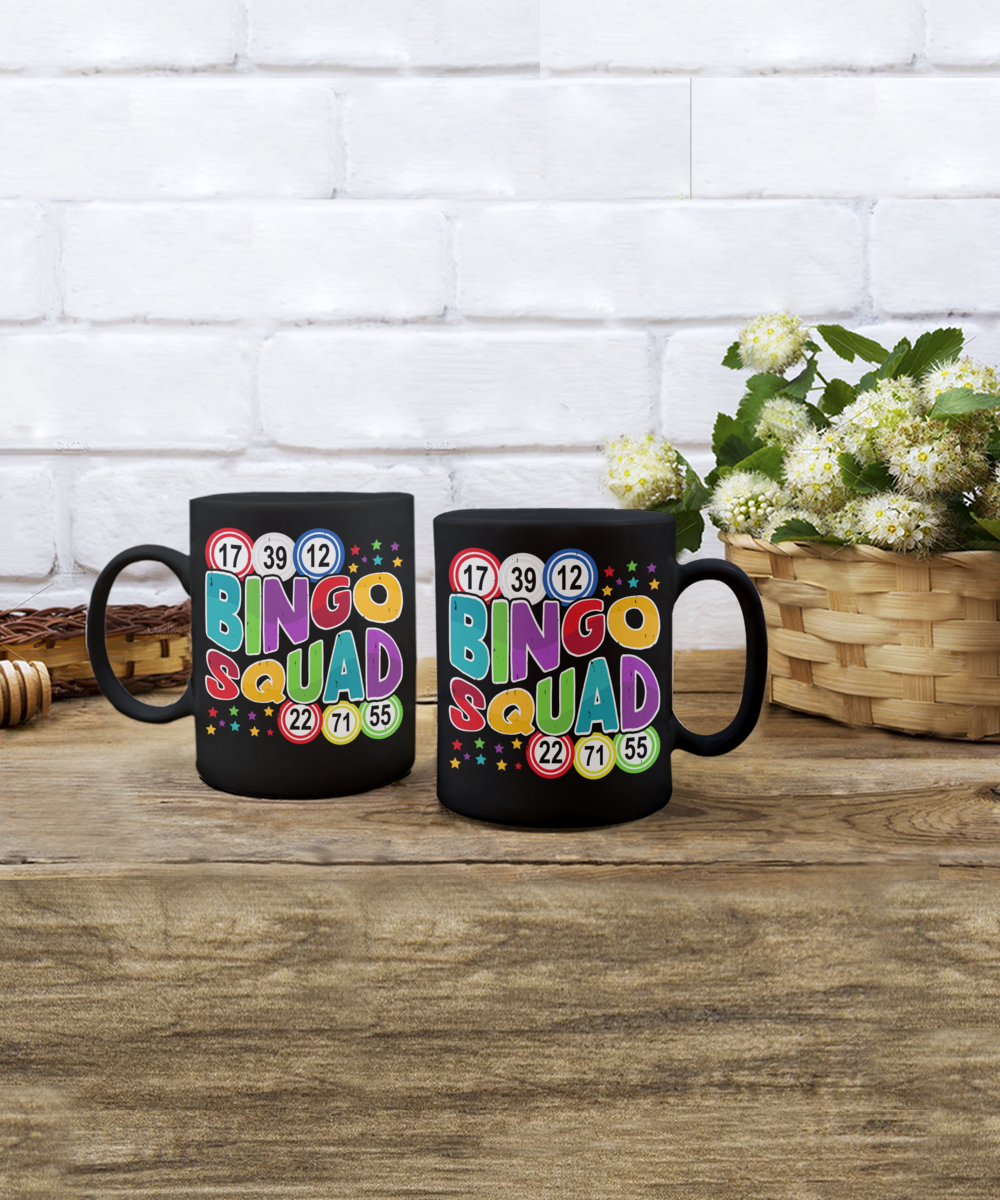 Bingo Squad - 11oz & 15oz Mug - Gift for Her - Gift for Him