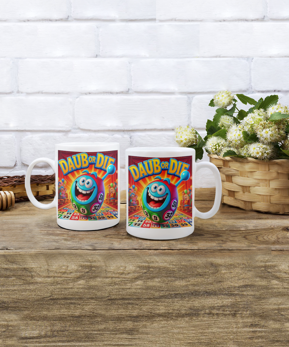 Daub Or Die - 11oz & 15oz Mug - Gift for Her - Gift for Him