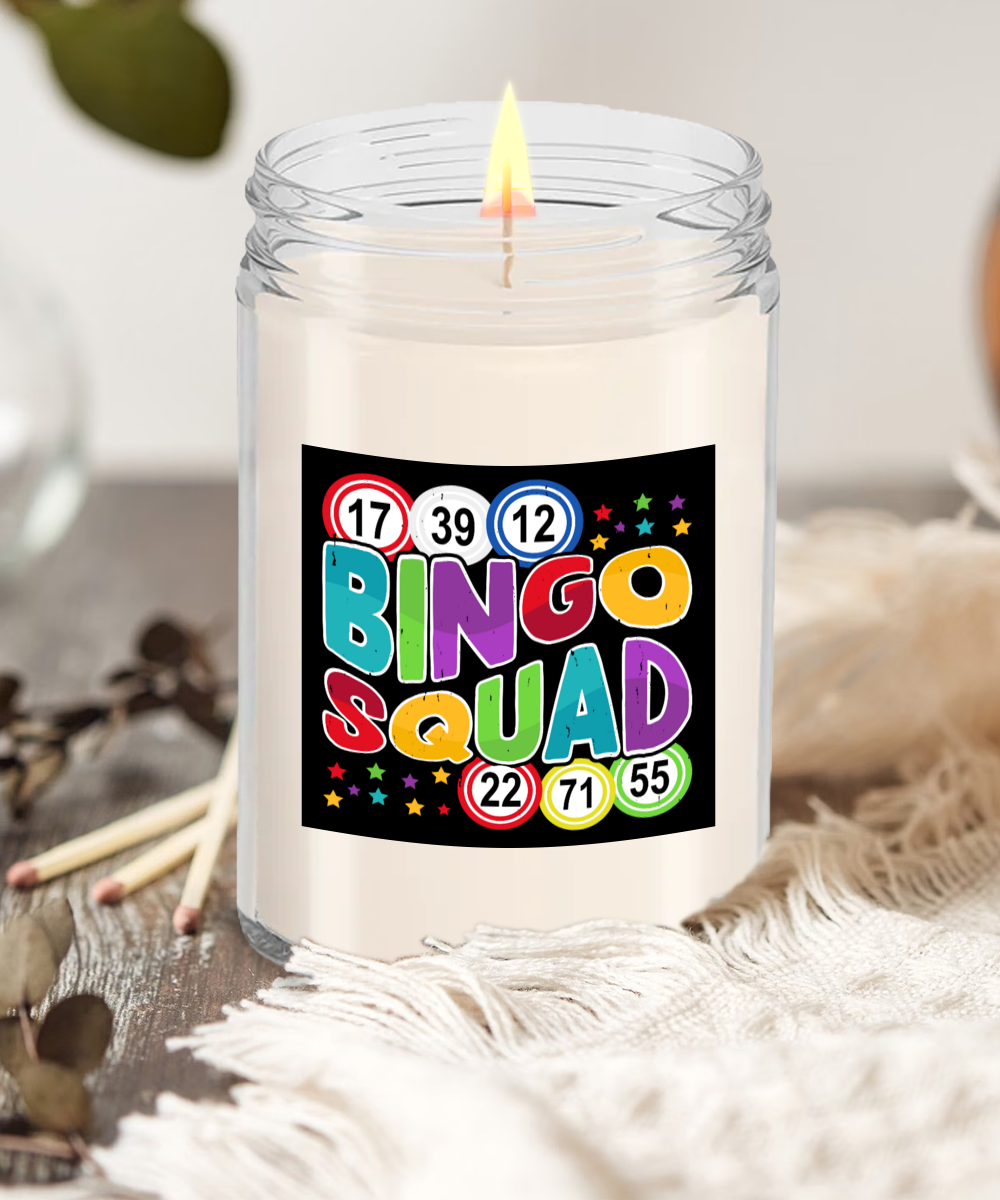 Bingo Squad - 9oz & 16oz Candle - Gift for Her - Gift for Him