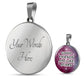 Good Friends Are Like Stars - Circle Pendant Necklace - Gift for Friend